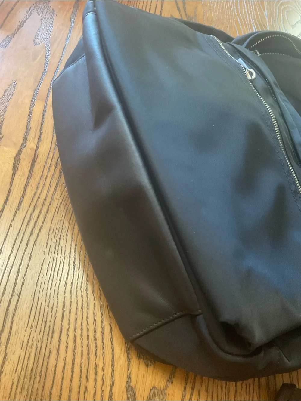 Quince Revive Unisex Black Nylon Daypack Backpack . Size OS